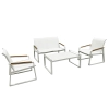 Zestaw 4+1 aluminium, polywood 53596