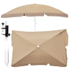 Parasol OGRODOWY plażowy średnica 200 cm łamany z uchwytem 58027