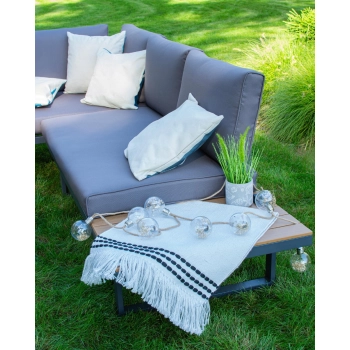 ZESTAW MEBLI OGRODOWYCH narożnik sofa stolik komplet NA OGRÓD TARAS