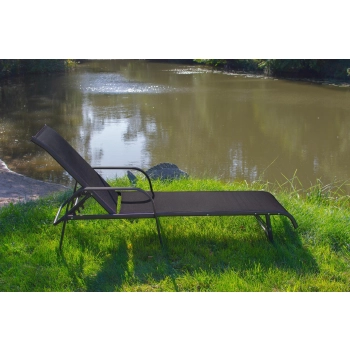 Składany leżak na taras i plażę – stalowy, regulowany, lekki 1660 | Kowalczyk Meble