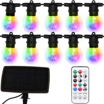 Girlanda solarna 10 LED ogrodowa 10m RGB 57082