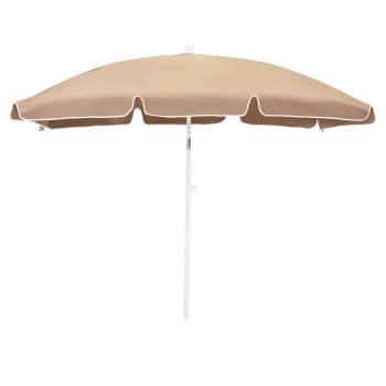 Parasol OGRODOWY plażowy średnica 200 cm łamany z uchwytem 58027