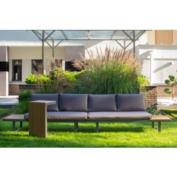 ZESTAW MEBLI OGRODOWYCH narożnik sofa stolik komplet NA OGRÓD TARAS