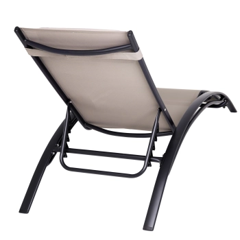Leżak OGRODOWY RELAX wygodny składany aluminiowa 57938