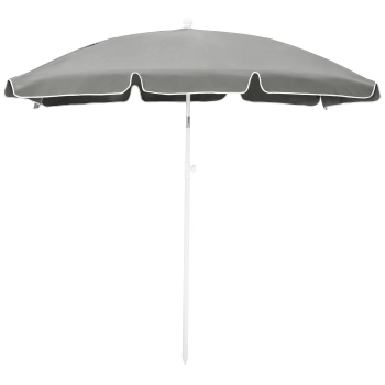 Parasol OGRODOWY plażowy średnica 200 cm łamany z uchwytem 58034