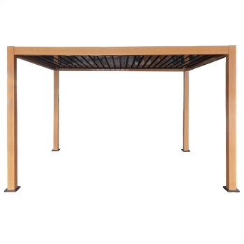 Pergola 3x4 m ANTRACYT ALUMINIOWA kurtyny BOCZNE oświetlenie LED PILOT 58218