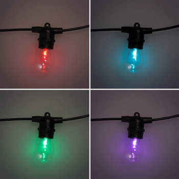 Girlanda solarna 10 LED ogrodowa 10m RGB 57082