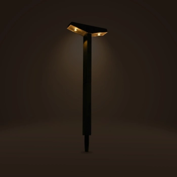 Lampa solarna 2 LED do ogrodu czujnik zmierzchu 56948