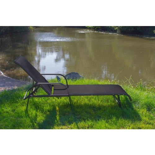 Składany leżak na taras i plażę – stalowy, regulowany, lekki 1660 | Kowalczyk Meble