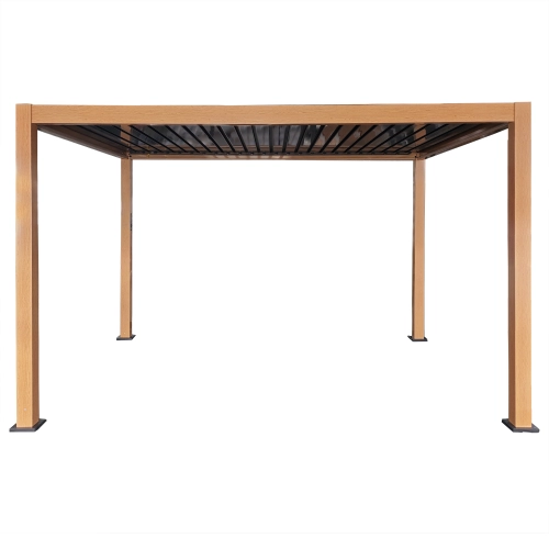 Pergola 3x4 m ANTRACYT ALUMINIOWA kurtyny BOCZNE oświetlenie LED PILOT 58218