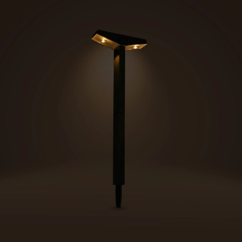 Lampa solarna 2 LED do ogrodu czujnik zmierzchu 56948