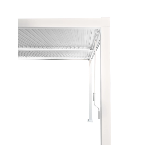 Pergola ogrodowa 3x4 m z REGULOWANYM dachem ALUMINIOWA biała na TARAS 57778