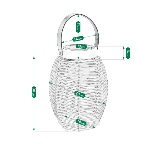 Lampa zewnętrzna WALES LED do ogrodu 56863